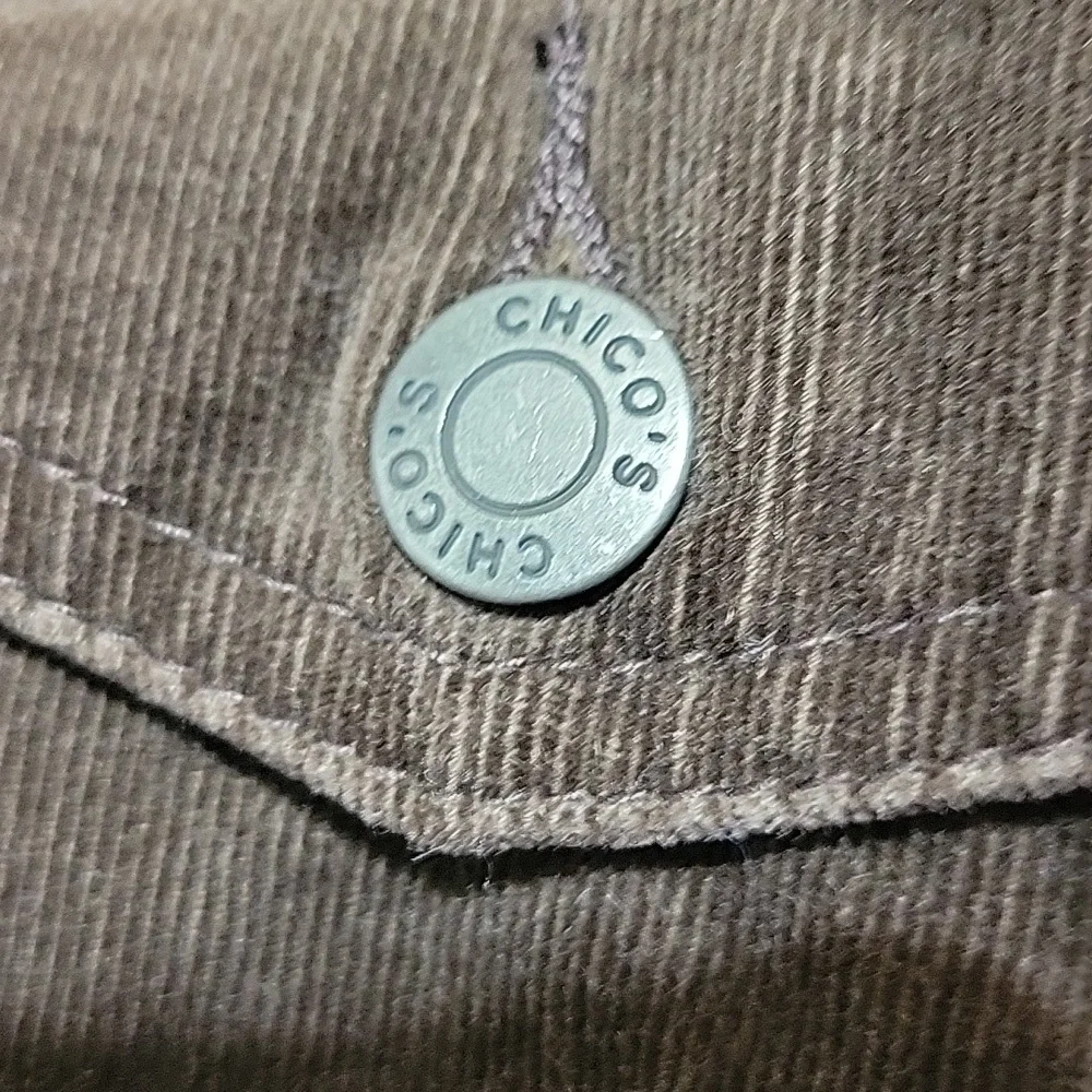 Chico's Womens Corduroy Brown Jacket -  Size 3/XL - Picture 5 of 9